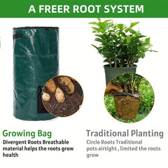 2 Packs 15 Gallons Compost Bag Kitchen Garden Waste Bin Potato Grow Bag