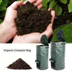2 Packs 15 Gallons Compost Bag Kitchen Garden Waste Bin Potato Grow Bag