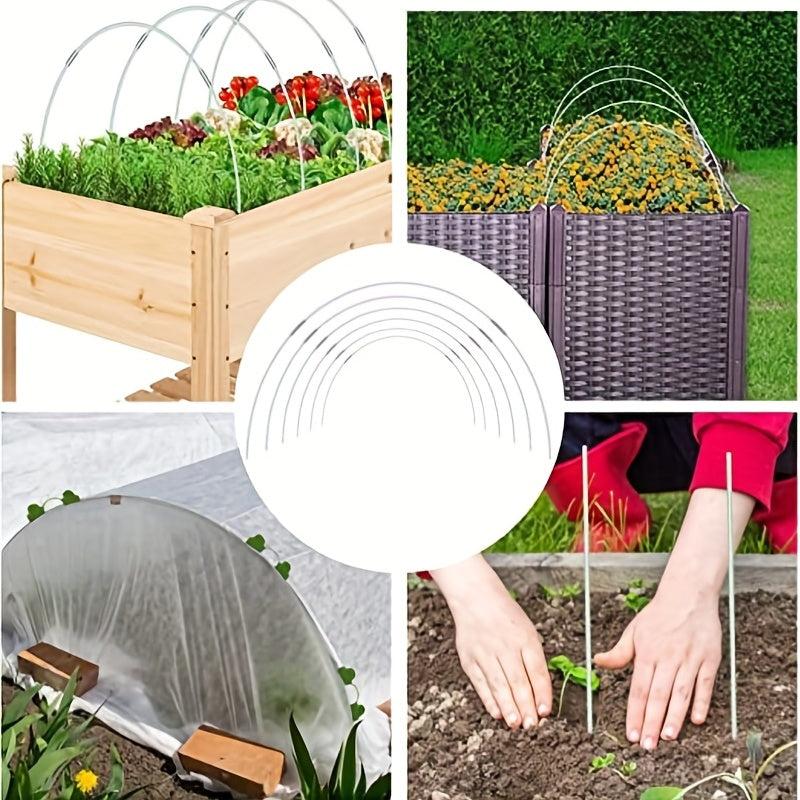 25pcs Greenhouse Hoops 42 67 76 Wide Grow Tunnel Rust Fiberglass Garden Support