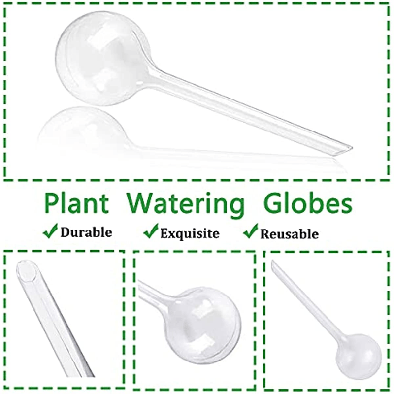 10pcs Clear Plant Watering Globes Self Watering Bulbs Flower Automatic Watering