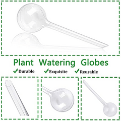 10pcs Clear Plant Watering Globes Self Watering Bulbs Flower Automatic Watering