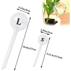 10pcs Clear Plant Watering Globes Self Watering Bulbs Flower Automatic Watering
