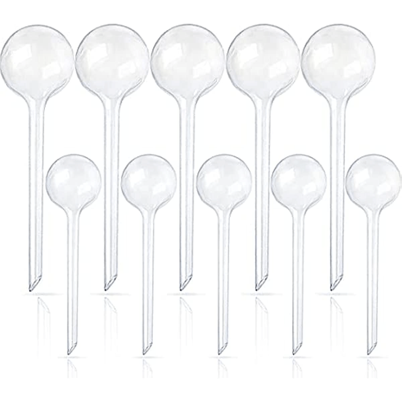 10pcs Clear Plant Watering Globes Self Watering Bulbs Flower Automatic Watering