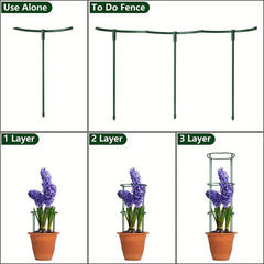Adjustable Plant Support Stakes for Tomato Monstera Peony Hydrangea