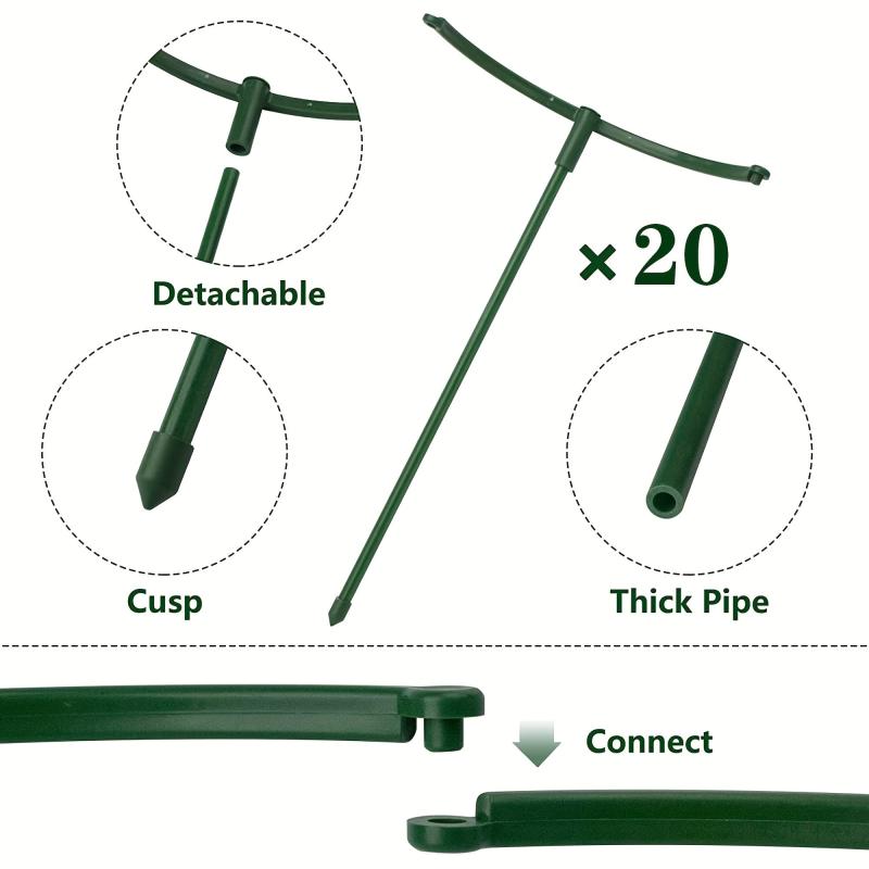 Adjustable Plant Support Stakes for Tomato Monstera Peony Hydrangea