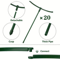 Adjustable Plant Support Stakes for Tomato Monstera Peony Hydrangea