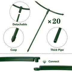 Adjustable Plant Support Stakes for Tomato Monstera Peony Hydrangea