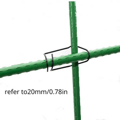 10pcs Steel Pipe Fixed Spring Clip for Climbing Vines & Flowers
