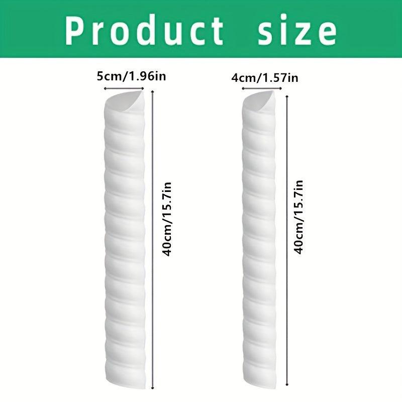 2pcs Plastic Spiral Tree Guard Protect Trees from Deer Rabbits Cats Rodents Mowe