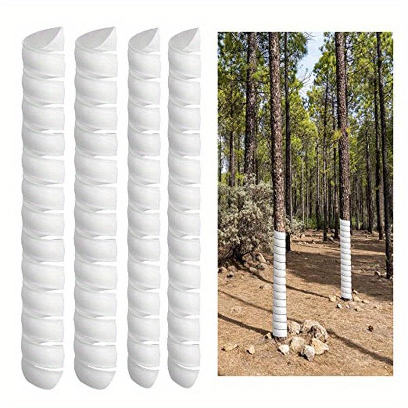2pcs Plastic Spiral Tree Guard Protect Trees from Deer Rabbits Cats Rodents Mowe