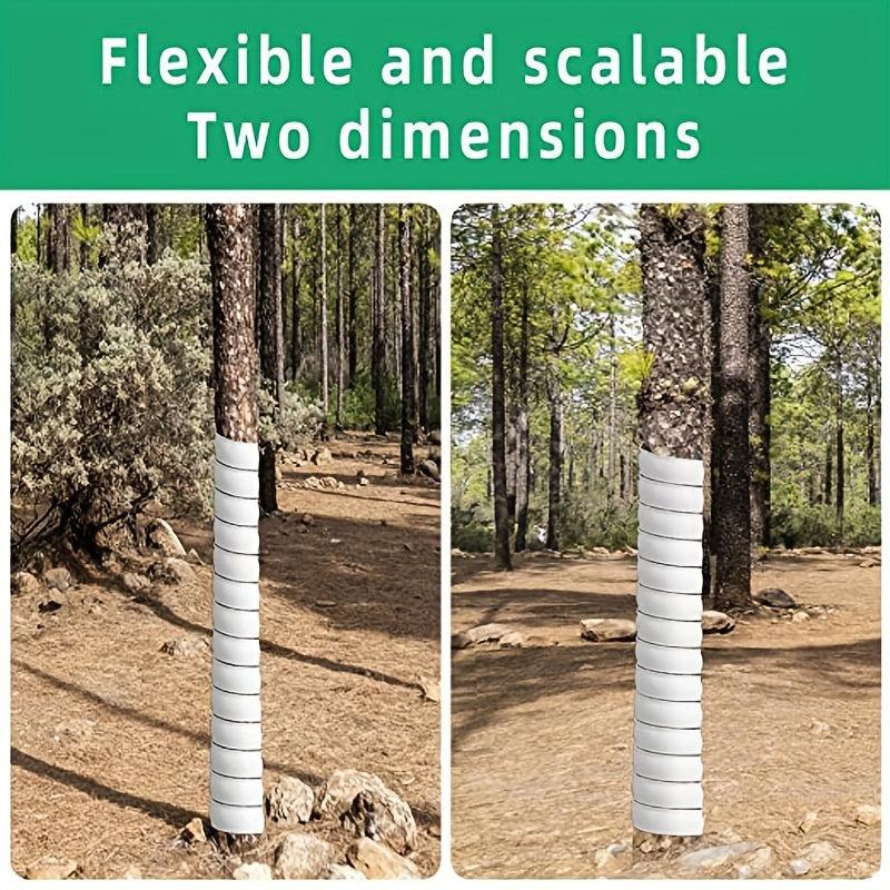 2pcs Plastic Spiral Tree Guard Protect Trees from Deer Rabbits Cats Rodents Mowe