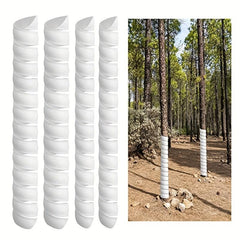 2pcs Plastic Spiral Tree Guard Protect Trees from Deer Rabbits Cats Rodents Mowe