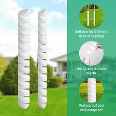 2pcs Plastic Spiral Tree Guard Protect Trees from Deer Rabbits Cats Rodents Mowe