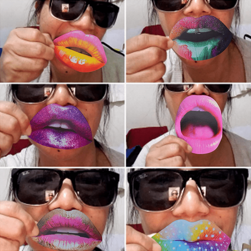 20pcs Funny Lip Mouth Photobooth Props Wedding Birthday Party Decorations