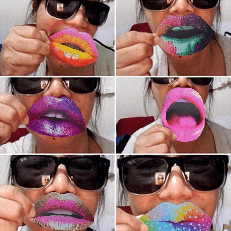 20pcs Funny Lip Mouth Photobooth Props Wedding Birthday Party Decorations