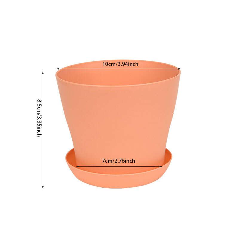 Solid Thickened Round Flower Pot Mini Flowerpot Home Garden Decor