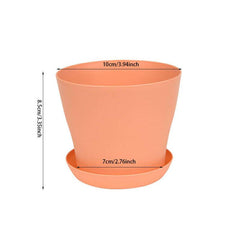 Solid Thickened Round Flower Pot Mini Flowerpot Home Garden Decor