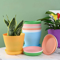 Solid Thickened Round Flower Pot Mini Flowerpot Home Garden Decor