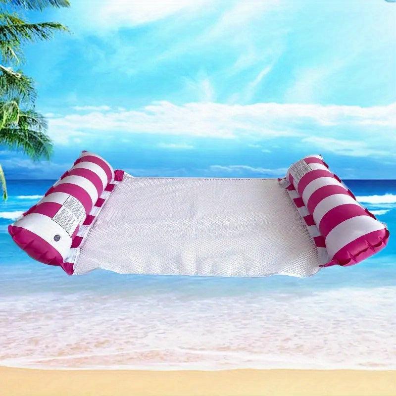 Striped Hammock Recliner Bed Pool Float