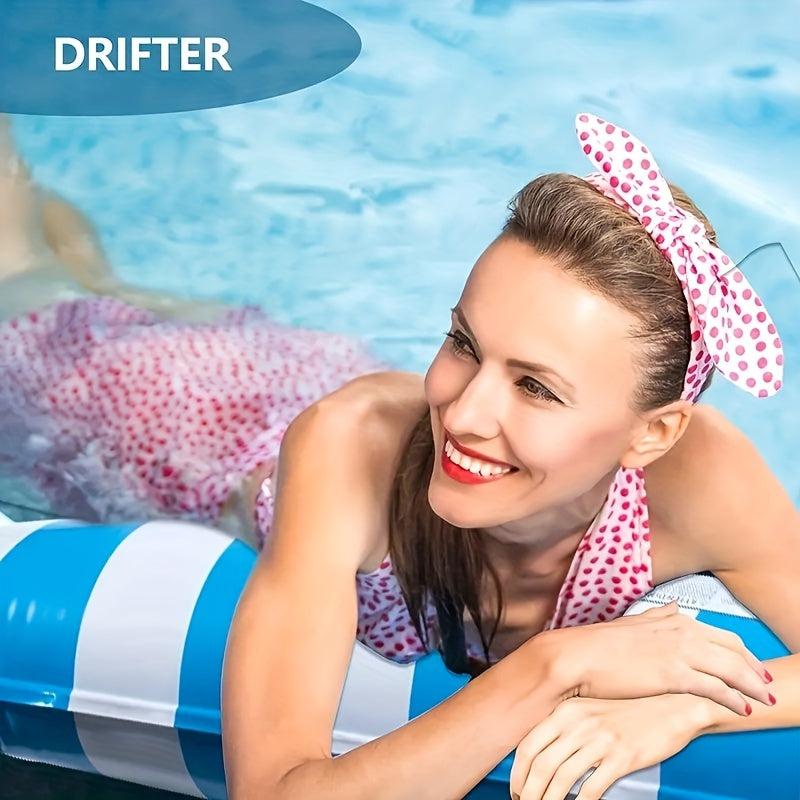 Striped Hammock Recliner Bed Pool Float