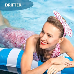 Striped Hammock Recliner Bed Pool Float