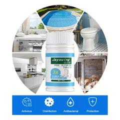 100g Pool Cleaning Tablet Floating Chlorine Chemical Dispenser for Hot Tub Swim