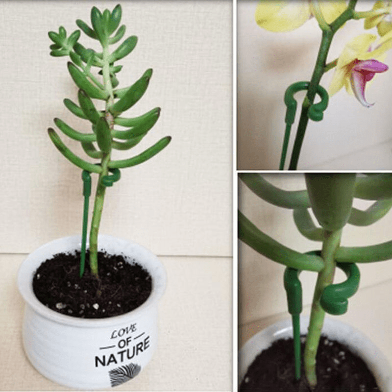 5pcs Plastic Plant Supports Flower Stand Reusable Gardening Supplies
