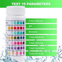 50 100 Pool Spa Test Strips Bromine Alkalinity PH Chlorine Hardness for Hot Tub