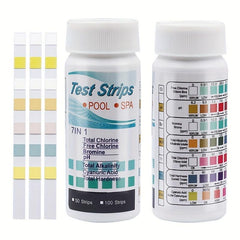 50 100 Pool Spa Test Strips Bromine Alkalinity PH Chlorine Hardness for Hot Tub