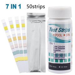 50 100 Pool Spa Test Strips Bromine Alkalinity PH Chlorine Hardness for Hot Tub