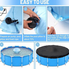 Winter Pool Air Pillows 121 Dia w/ Ropes PVC Ice Equalizer