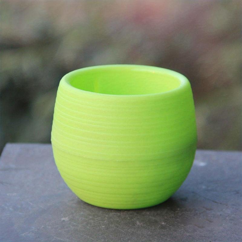 Round Mini Flower Pot Creative Pots Indoor Outdoor Home Decor