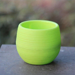 Round Mini Flower Pot Creative Pots Indoor Outdoor Home Decor