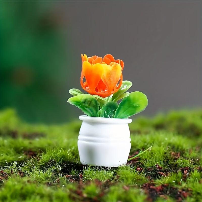 5pcs Mini Succulent Plant Toy Fairy Garden Decor
