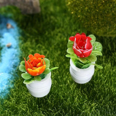 5pcs Mini Succulent Plant Toy Fairy Garden Decor