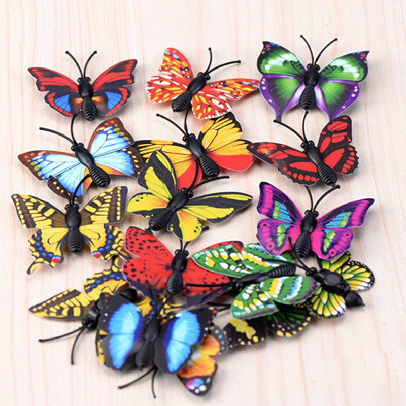 4pcs Butterfly Fairy Garden Ornament Plant Pot Craft Dollhouse Decor