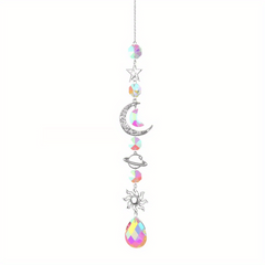 Crystal Suncatcher Pendant Moon Sun Catcher Wind Chimes