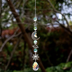 Crystal Suncatcher Pendant Moon Sun Catcher Wind Chimes