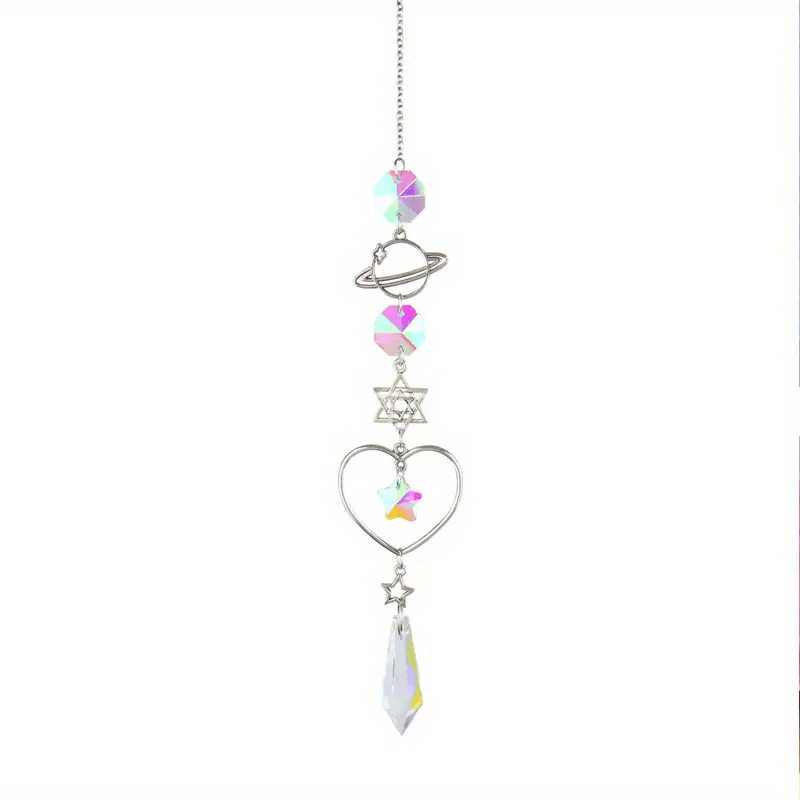 Crystal Suncatcher Pendant Moon Sun Catcher Wind Chimes
