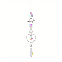 Crystal Suncatcher Pendant Moon Sun Catcher Wind Chimes