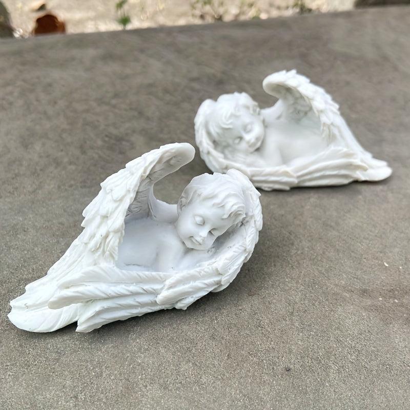 2pcs Angel Statue for Garden Home Decor and Memorials