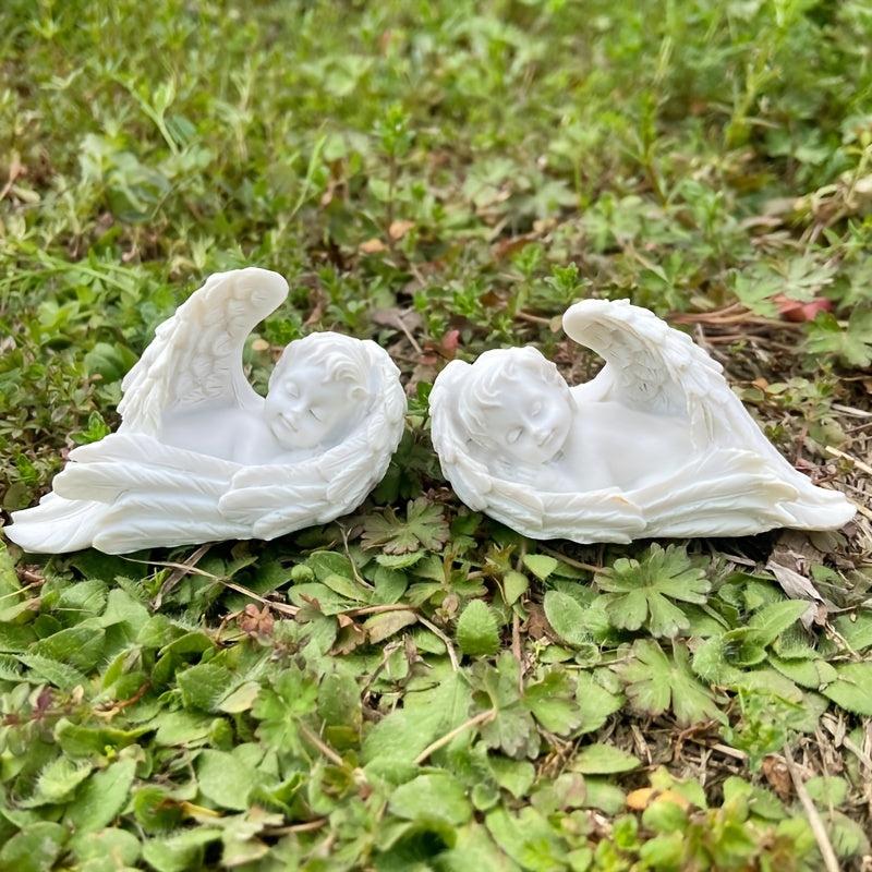 2pcs Angel Statue for Garden Home Decor and Memorials