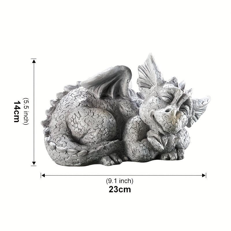 Mythical Baby Dragon Garden Statue Weather Resistant Finish