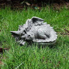 Mythical Baby Dragon Garden Statue Weather Resistant Finish