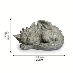 Mythical Baby Dragon Garden Statue Weather Resistant Finish
