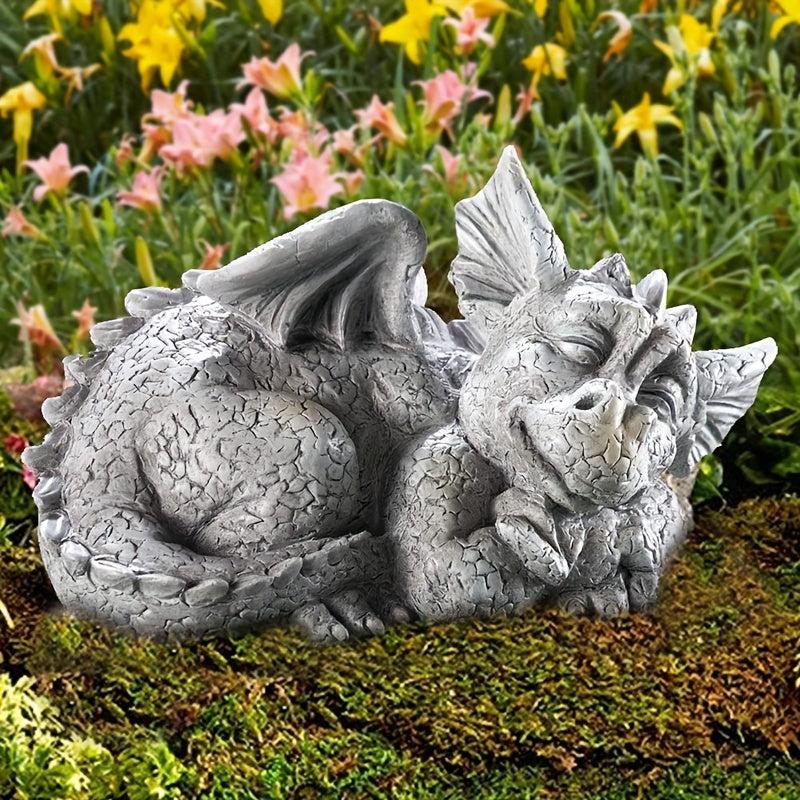 Mythical Baby Dragon Garden Statue Weather Resistant Finish