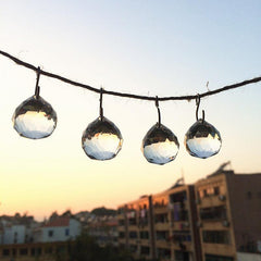 2pcs 20mm Clear Crystal Chandelier Prism Suncatcher Hanging Pendant