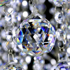 2pcs 20mm Clear Crystal Chandelier Prism Suncatcher Hanging Pendant