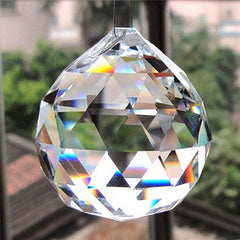 2pcs 20mm Clear Crystal Chandelier Prism Suncatcher Hanging Pendant