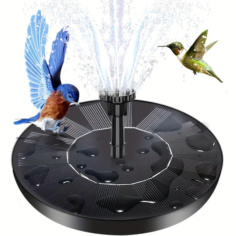 Solar Water Fountain w/ 6 Nozzles & Portable